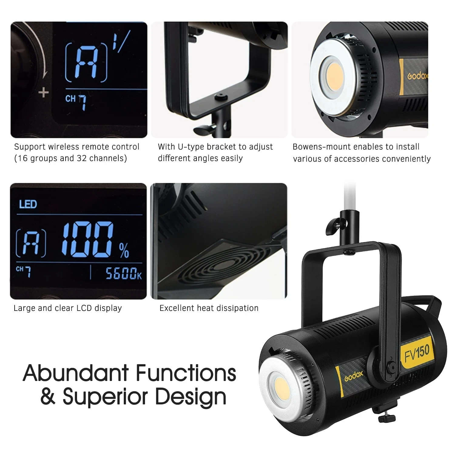 Godox FV200 High Speed Sync Flash LED Light description image 3