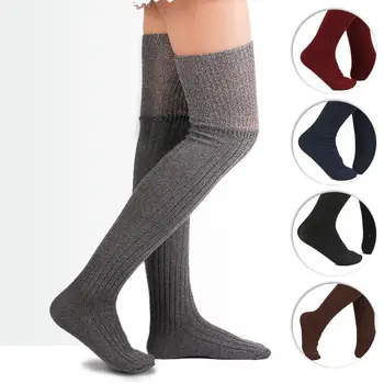 

Women Soft Cotton Over Knee Winter Warm Sexy Hose Stockings Gift Charm