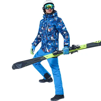 

Snowboard Set Men Snowboarding Jacket and Pants Ski Suits Ski Coat and Trousers Set Winter Warm Coat Snow Jacket Pants Men