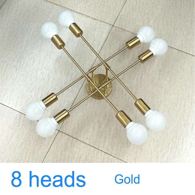 Modren Creative Ceiling Lamp Simple Nordic Pendant Lights American Country Minimalist Bedroom Lights Loft Branch Chandelier Dark Gray