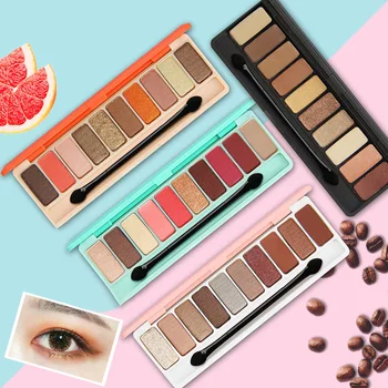 

10-Color Eyeshadow Palette Long-Lasting Waterproof Eye Shadow Elegant Temperament Charming And Generous Affordable
