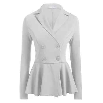 

Suit blazer women fashion blazer mujer 2020 work OL Style blazer jacket solid bleiser feminino High quality women blazer