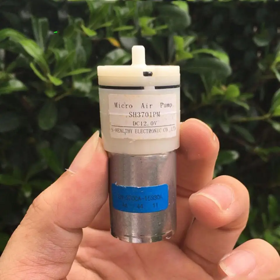 Pompa Ad Aria Mini 12V DC Per Acquario - Silenziosa E Efficiente Per Ossigenazione E Fontane