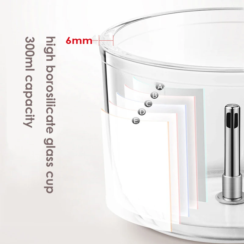 120W Electric Meat Grinder Mini Portable 300ML Capacity Meat Spices Chopper Handhold Food Blender Mixer Ingredients Cutter