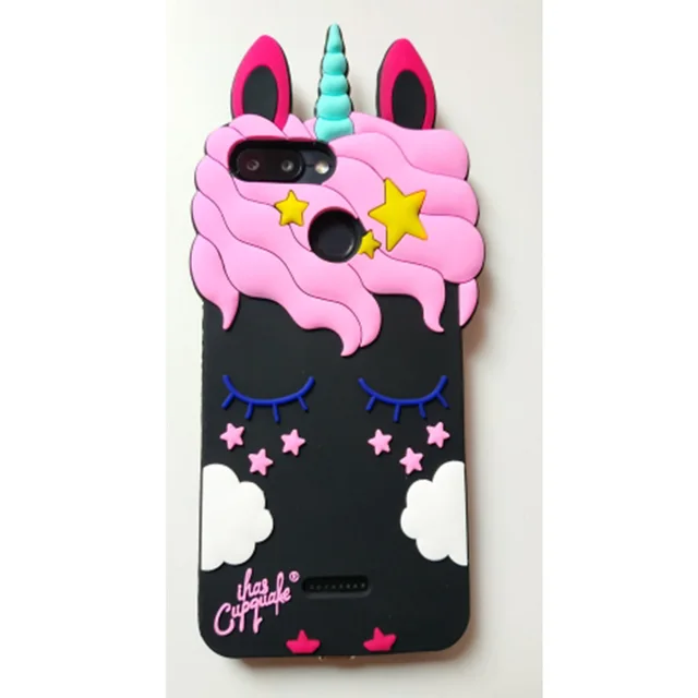 For Xiaomi Redmi 6A Case 3D Silicon Lucky Cat Bear Unicorn Cupcakes Cute Cartoon Soft Phone Cover For Xiaomi Redmi 6 / 6A 5.45