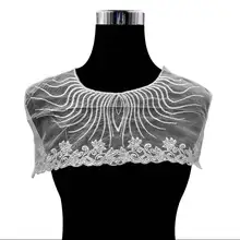 Вышивка шеи воротник diy Ложные воротнички Водорастворимая москитная сетка Женская бутоньерка трехмерные кружевные аксессуары