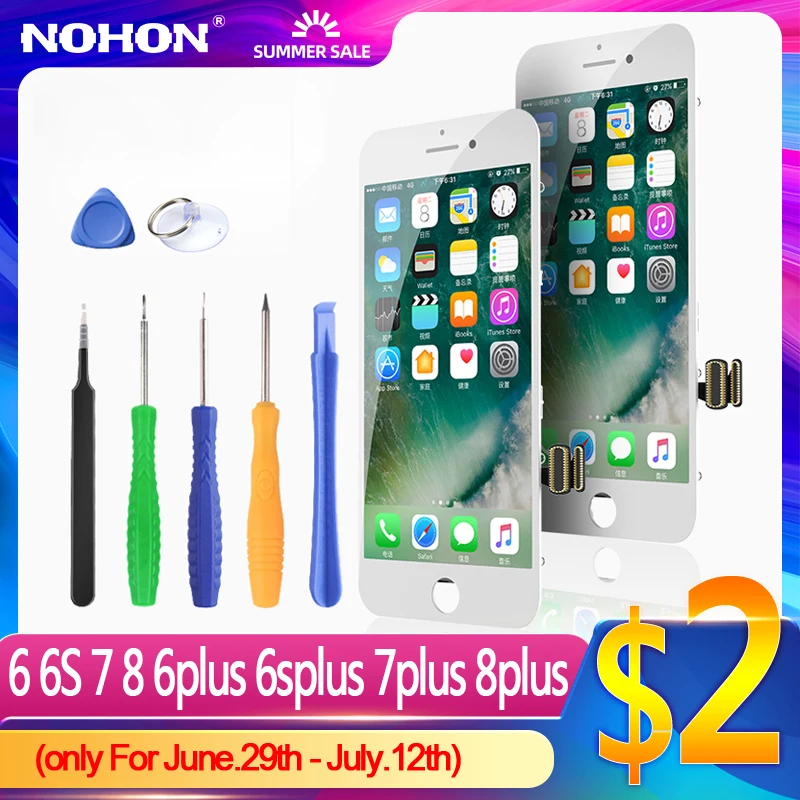 Экран NOHON для iPhone 6 6S 7 8 Plus ЖК дисплей 6Plus 7Plus сменный экран оригинальный полный