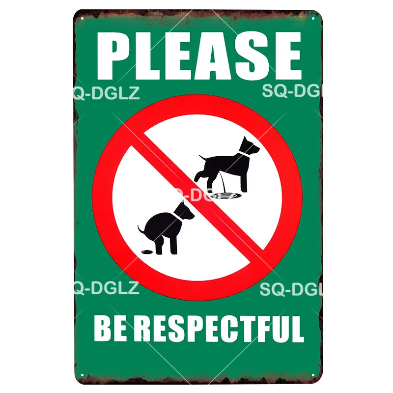 Danger Dogs металлическая табличка, винтажный декор, украшение для паба, бара, жестяная вывеска для домашних животных, пластинки постер, домашний декор - Цвет: 2323