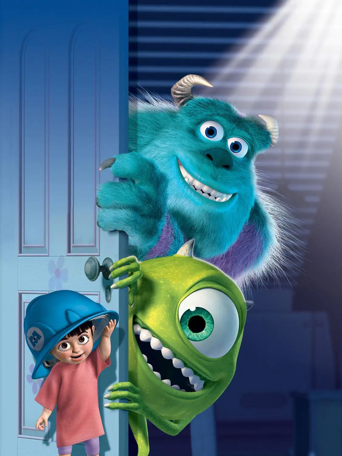 Monsters Inc Майк Салли гигантский Шелковый тканевый Плакат Украшение для спальни |