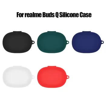

Soft Washable Dustproof Protective Cover Silicone Case for realme Buds Q 77HA