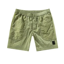 Pantalones cortos de verano para hombre, shorts de nailon de metal con brújula cruzada, de alta calidad, para deportes al aire libre, holgados, 2021