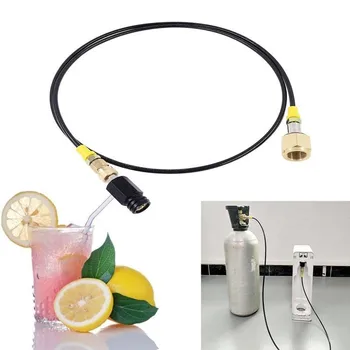 

1.5m Black High Pressure Hose Adapter Kit To Cga320 Co2 Tank External Inflation Connector With Tr21-4 Coarse-tooth Kitchen Tools