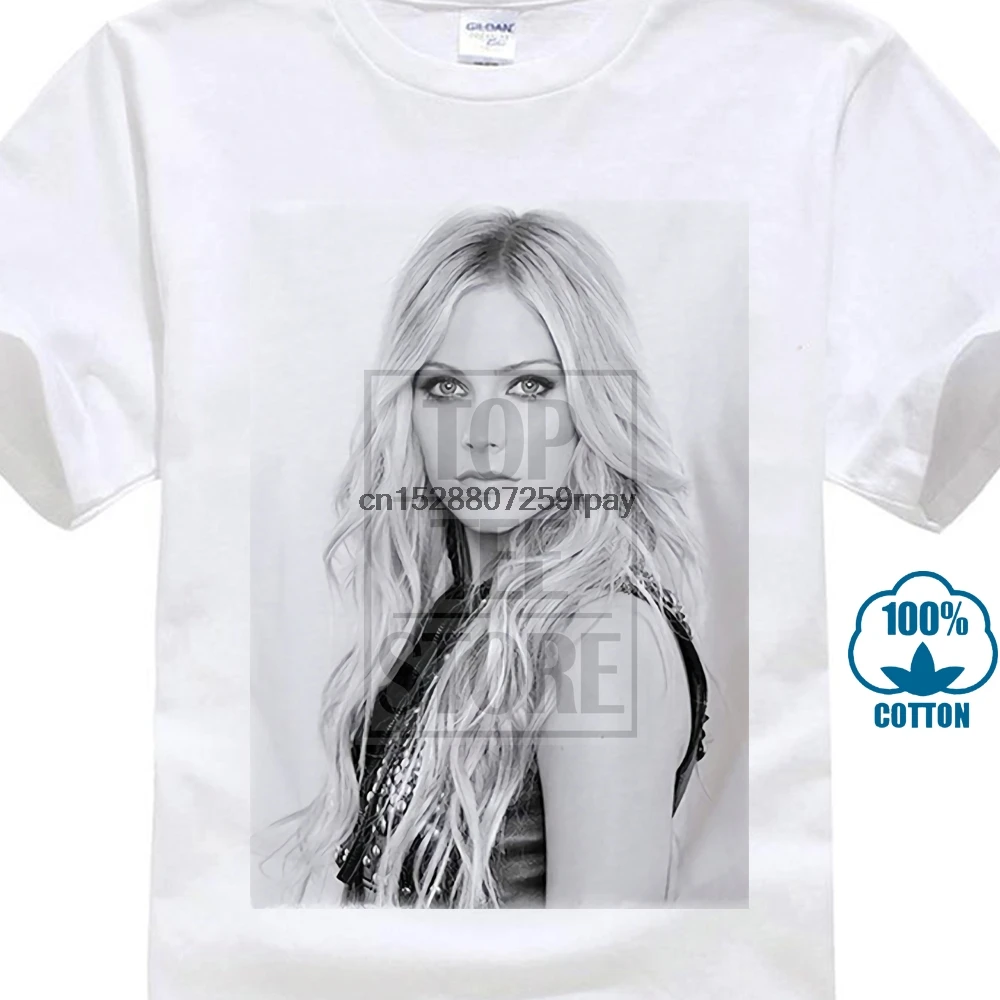 カラーおかしい印刷新ファッションメンズ半袖アヴリル ラヴィーン男性tシャツセレブスター1都市tシャツホット販売 T Shirts Aliexpress