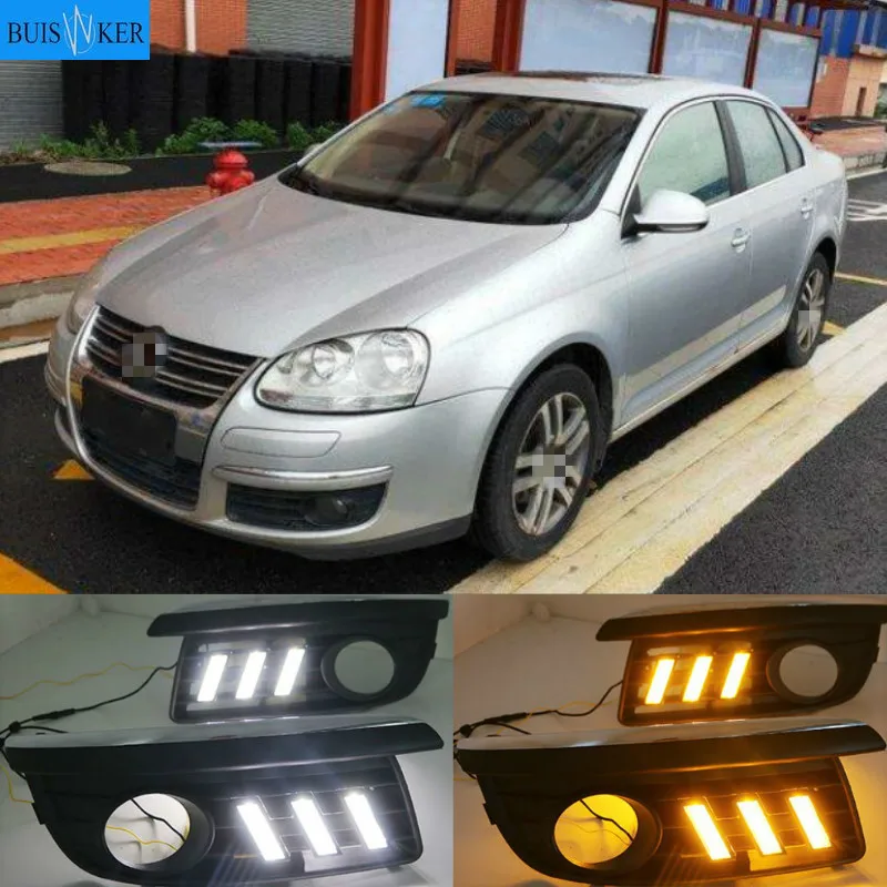 

2x автомобильные светодиодсветодиодный дневные ходовые огсветильник для VW Jetta MK5 Sagitar 2006-2010