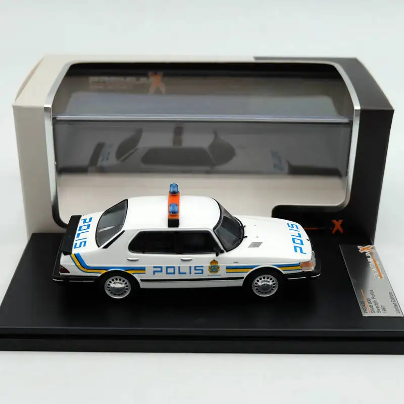 Премиум X 1/43 для SAAB 900i шведская полиция 1987 PRD450 литье под давлением модели