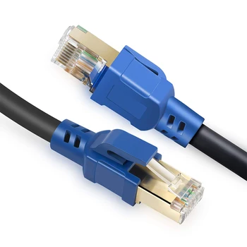 

Cat8 Ethernet Cable 50Ft,Internet Network Cord,40Gbps 2000Mhz LAN Wires for RJ45 Connector for ,Modem,Gaming,Router