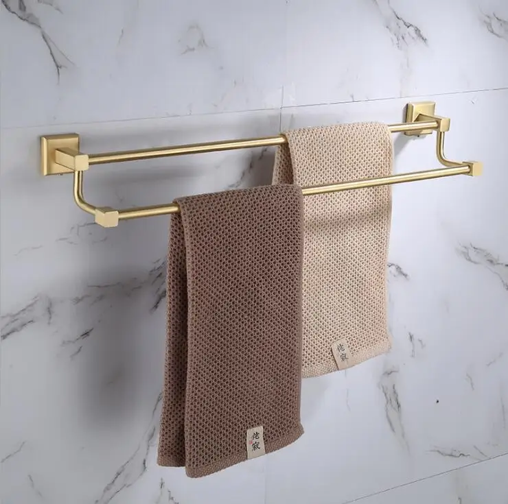 Bathroom accessories Brass Brushed Gold towel Towel rack bathroom simple hardware pendant paper towel rack toilet brush 9245K