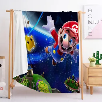 

New Super Mario blanket blanket sleeping blanket flannel blanket travel blanket single double large custom blanket bedding