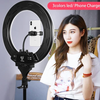 

14" Ring Light Photography Phone Video Ring LED 1 Phone Holder For Camera Phone Selfie Photo Make Up