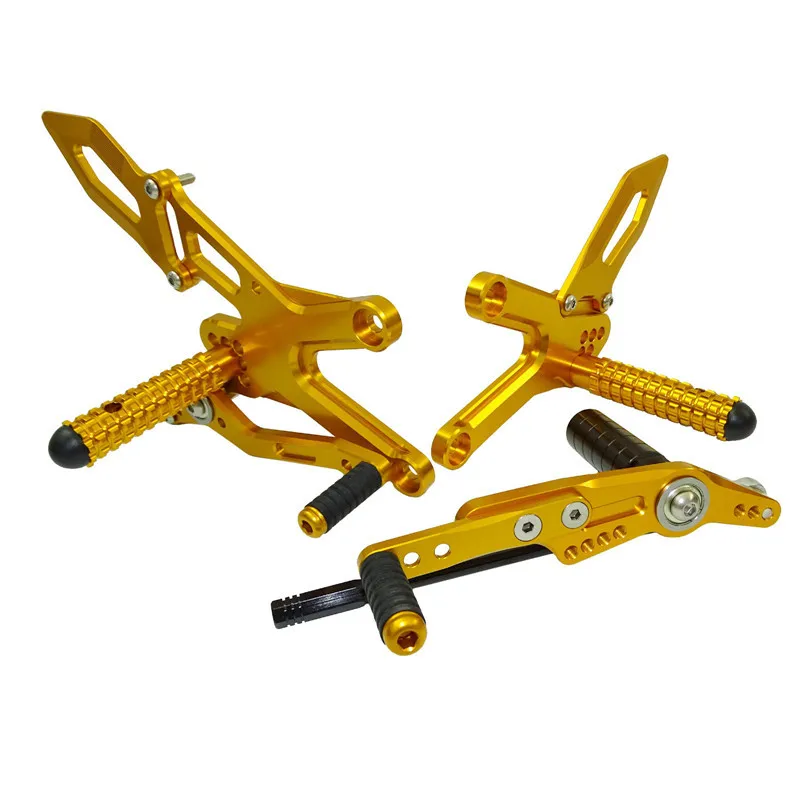 Waase для Yamaha YZF R1 2009 2010 2011 2012 2013 Регулируемый наездник задние комплекты Rearset Подножка для ухода за кожей ног колышки - Цвет: Gold