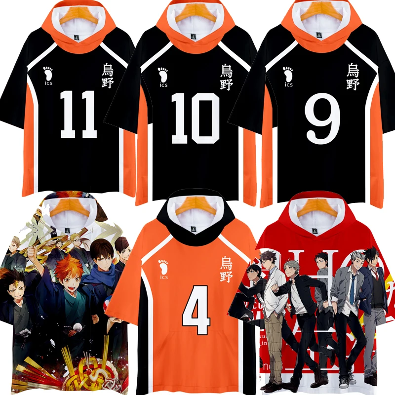 Аниме Haikyu! Kageyama tobio/футболка для косплея Хината шойо нисиноя тсукишимюнис Мужская