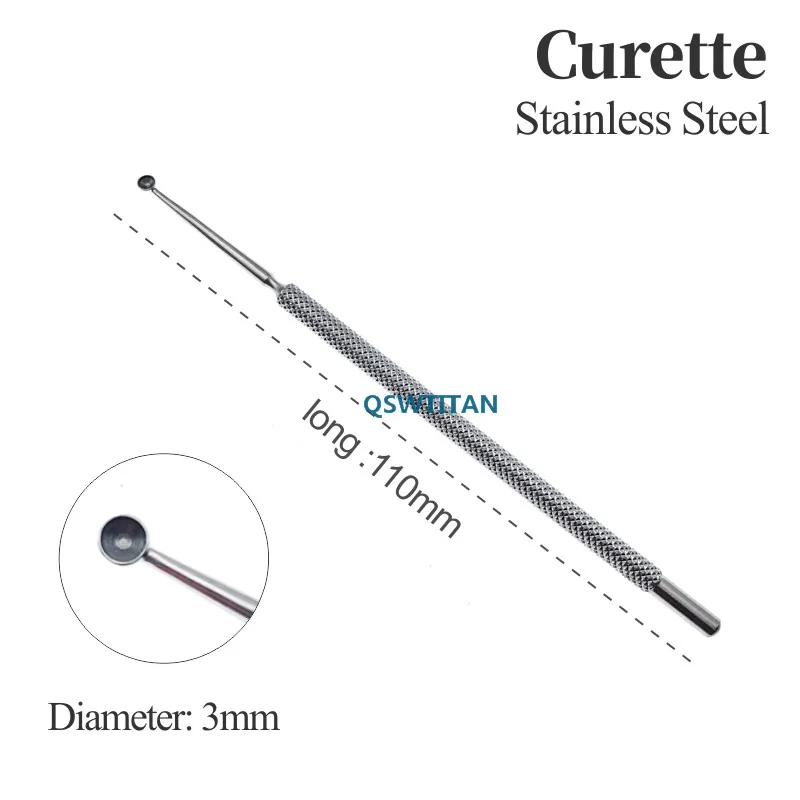 Titanium/Stainless Steel Forceps Chalazion Curette Micro ophthalmic Eye Surgical Instrument