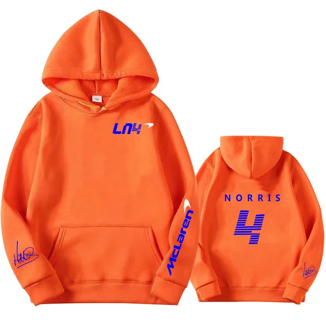 Hoodies Autumn Winter Formula One Racer Lando Norris F1 McLaren Team Racing Fans Hoodie Team Logo Men/Women Oversized Hoodies 13