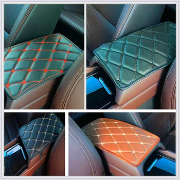 

Car Armrest Mat Auto Storage Box Arm rest Pad Cushion Pad for Volkswagen VW POLO Golf 4 Golf 6 Golf 7 CC Tiguan Passat B5