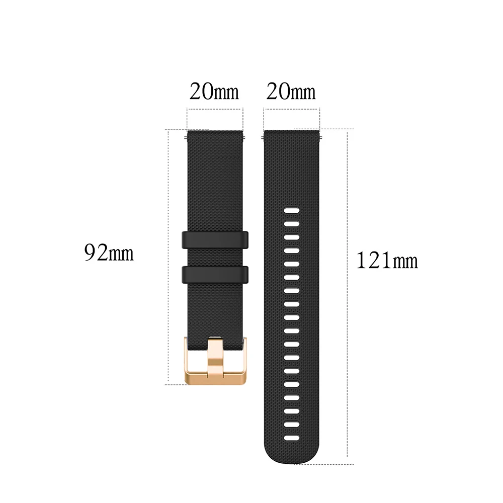 Rose Gold Buckle Bracelet Belt - 20mm Strap