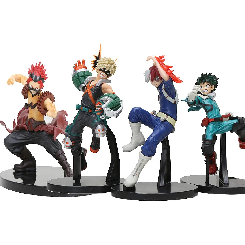 4 шт./компл. Izuku Midoriya фигурка моя геройская Академия Bakugou Katsuki шото Тодороки Kirishima