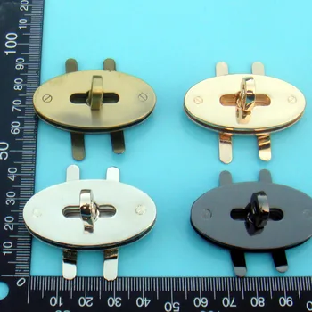 

10 sets/lot Egg Shape High Quality Twist Turn Lock Clasp Closure Women Handbag Bag Parts Purse Hardware Accessories DIY L0537