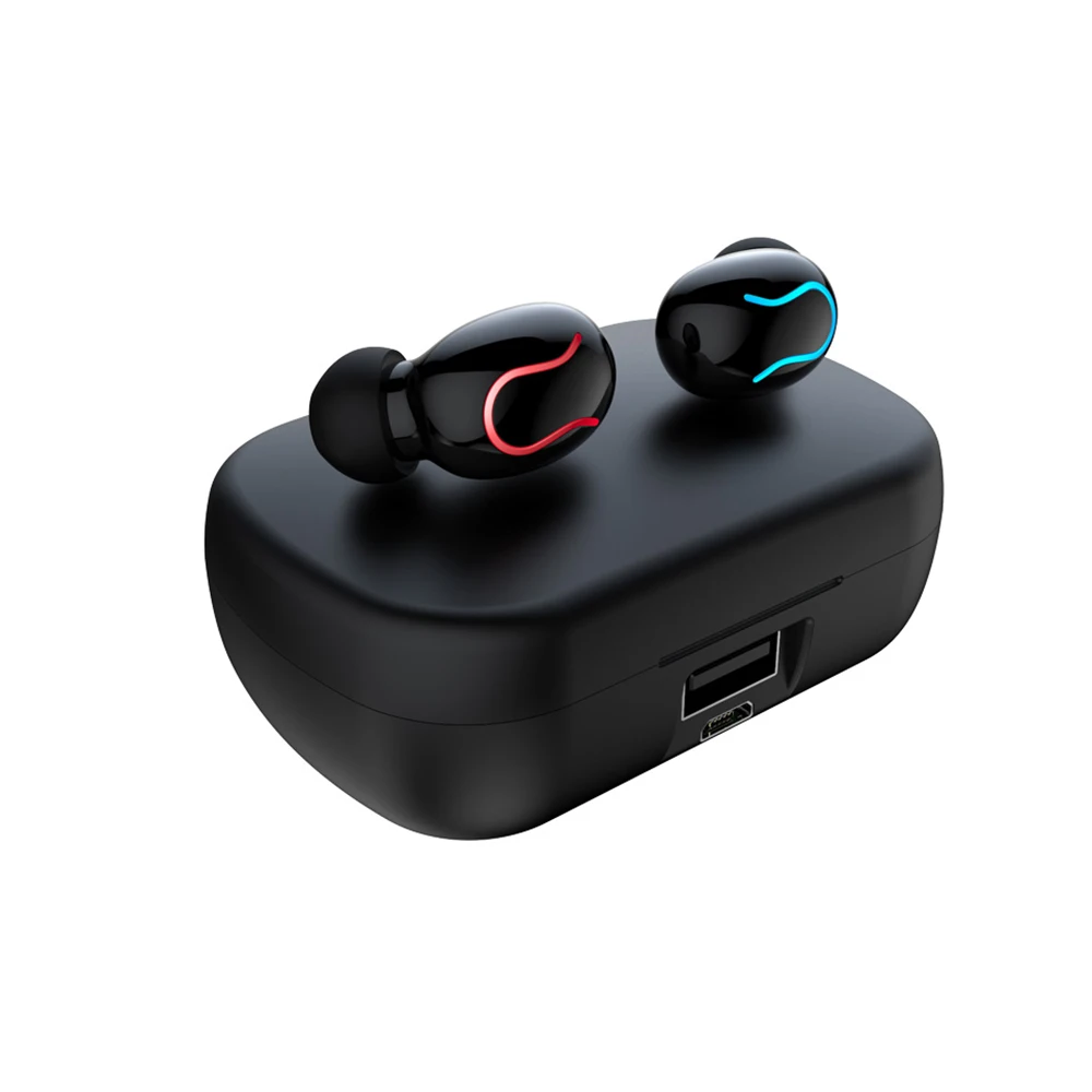 Tkey Bluetooth наушники Q82 светодиодный TWS Touch True беспроводные наушники IPX7 водонепроницаемые наушники 8D стерео наушники с шумоподавлением