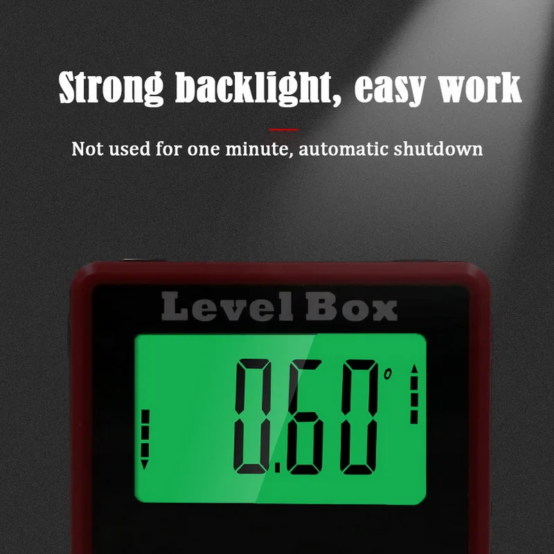 360 градусов Цифровой Угол датчик уровня коробка транспортир с подсветкой магнитное основание Инклинометр электронный Дух Уровень угол