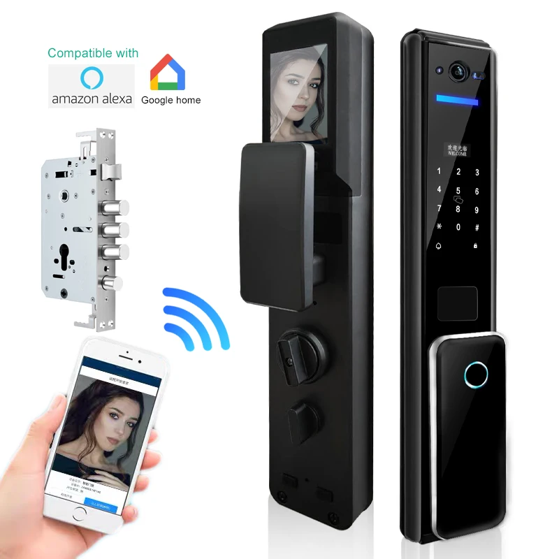 

Camera Lock fingerprint lock automatic access control electronic door lock biometric door lock household office lock