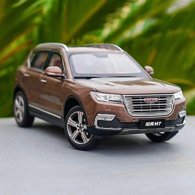 Оригинальная фабрика 1:18 дилер издание Great Wall Haval H7 коричневая модель автомобиля