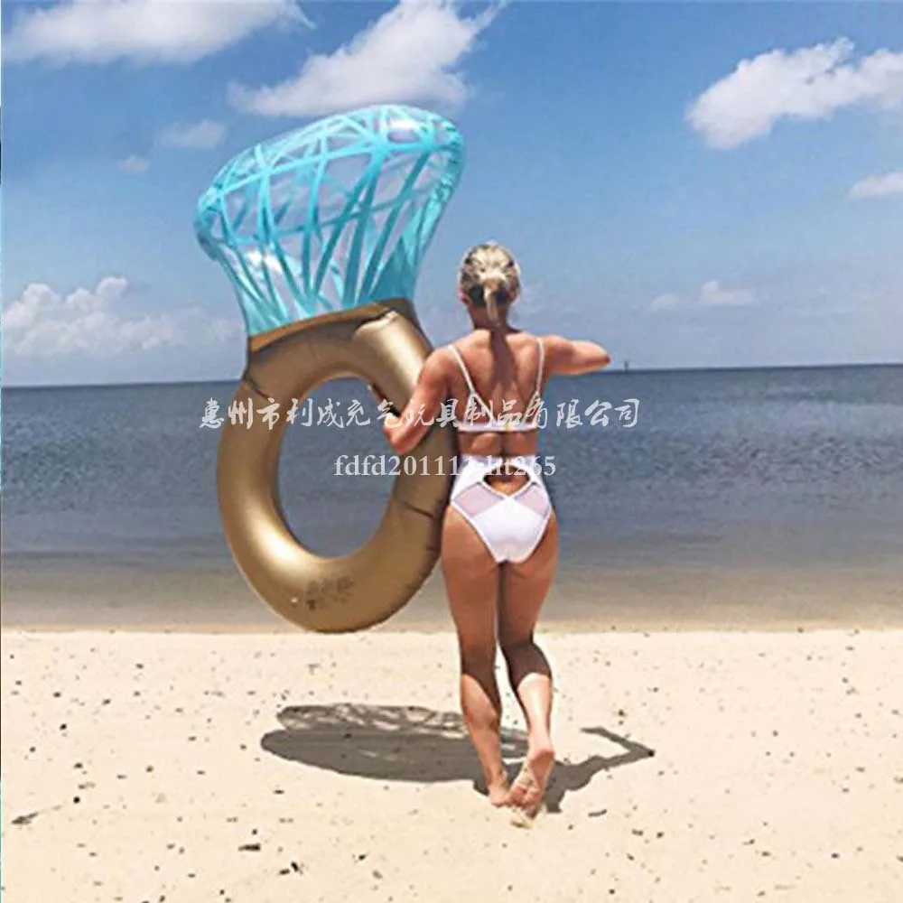 Inflatable Floating Row Factory Currently Available Supply Inflatable Diamond Swim Ring Thick Environmentally Friendly Ultra Lar