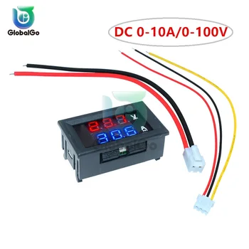 

10pcs Mini Digital Voltmeter Ammeter DC 100V 10A Car LED Display Panel Amp Volt Voltage Current Meter Tester Detector Outdoor