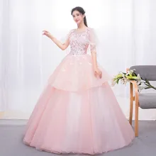 Бальные платья с аппликацией из бисера vestidos de 15 anos со складками многоуровневый органза платья для выпускного вечера