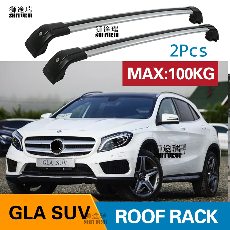 2 шт. поручни на крышу для Mercedes Benz GLA SUV 2013 2020 X156|Багажники крыши авто и ящики| |