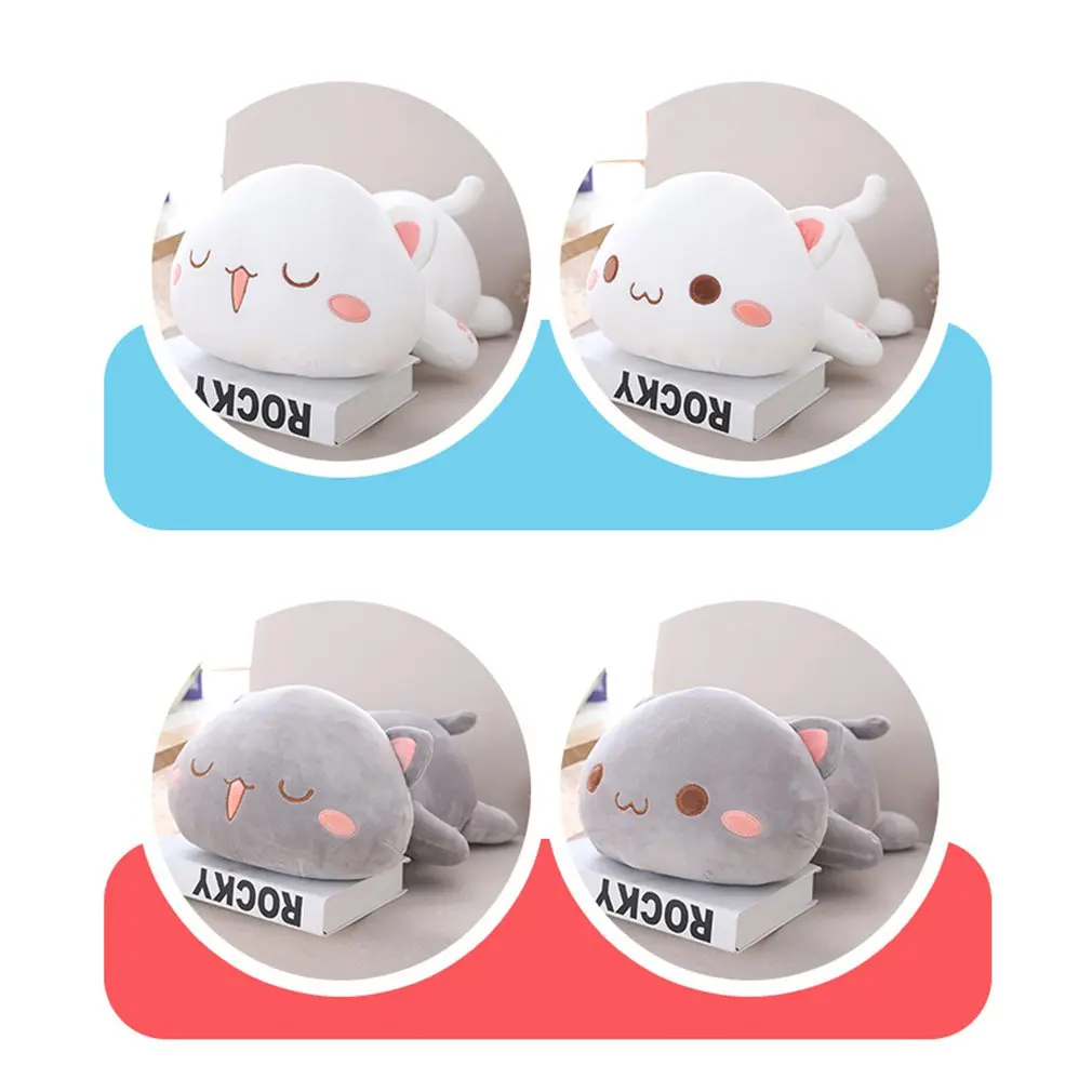 Кошка кукла плюшевая игрушка пуховик кошка мягкое тело Белый Кот мультфильм кошка подушка Женская Подушка подарок на день рождения