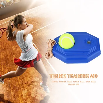 

Light And Durable Tennis Trainer Self-study Tennis Trainer Rebound Ball Baseboard Sport Sparring Device Blue Tennis Equipment
