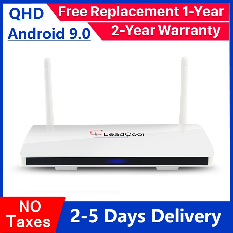 

Leadcool QHD 4K Smart TV Box 1G 8G Android 9.0 Amlogic S905W Quad Core TVBOX 2G 16G Leadcool H.265 HD Media Player