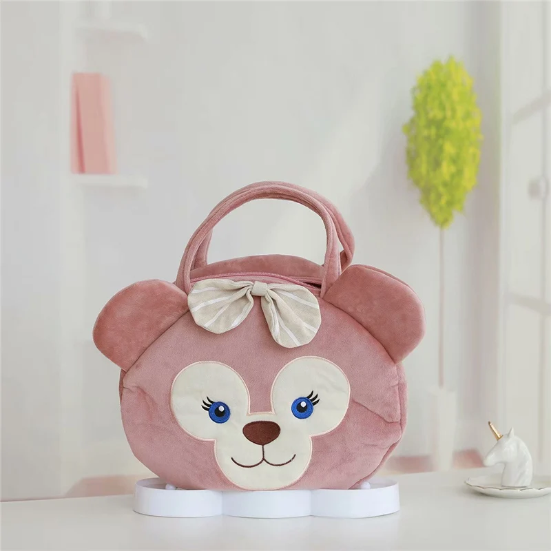 Light purple Новые Мультяшные животные Кролик плюшевая сумка Duffy Медведь Друзья Stellalou сумка для покупок Эко сумка Рождественские день рождения подарки - Цвет: Light purple