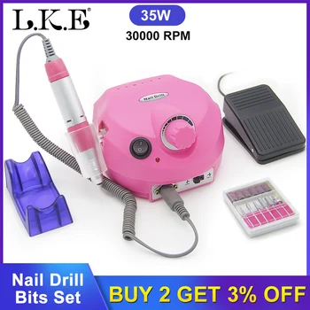 

30000 RPM Strong Nail Drill Machine Electric Nail Drill File Manicure Pedicure Gel Remover Kit Nail Drill Pen Polishing Tools