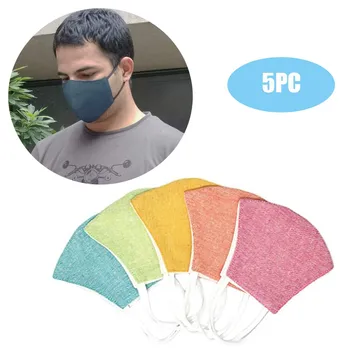 

Popular Multicolor Mask Adult Unisex Anti Dust Wind Keep Warm mascarillas Skin-friendly Cotton Breathable Mask Protective 5pcs