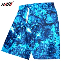 UJWI летние новые пляжные шорты тренд 3D напечатанные капли воды океан наборы Красочные размера плюс 6XL костюм мужские весенние шорты