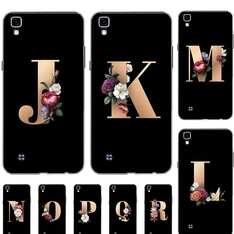 For LG X Power K210 K220 K220ds 5.3&quot Case Funny Custom Letter Couple Cover Fashion Black TPU Soft Phone Coque | Мобильные