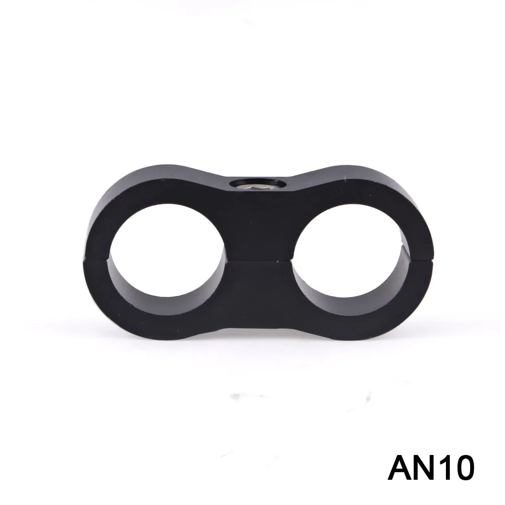 RASTP-4Pcs AN8 AN10 алюминиевый анодированный плетеный шланг трубка разделительный зажим автомобильные аксессуары RS-HR013