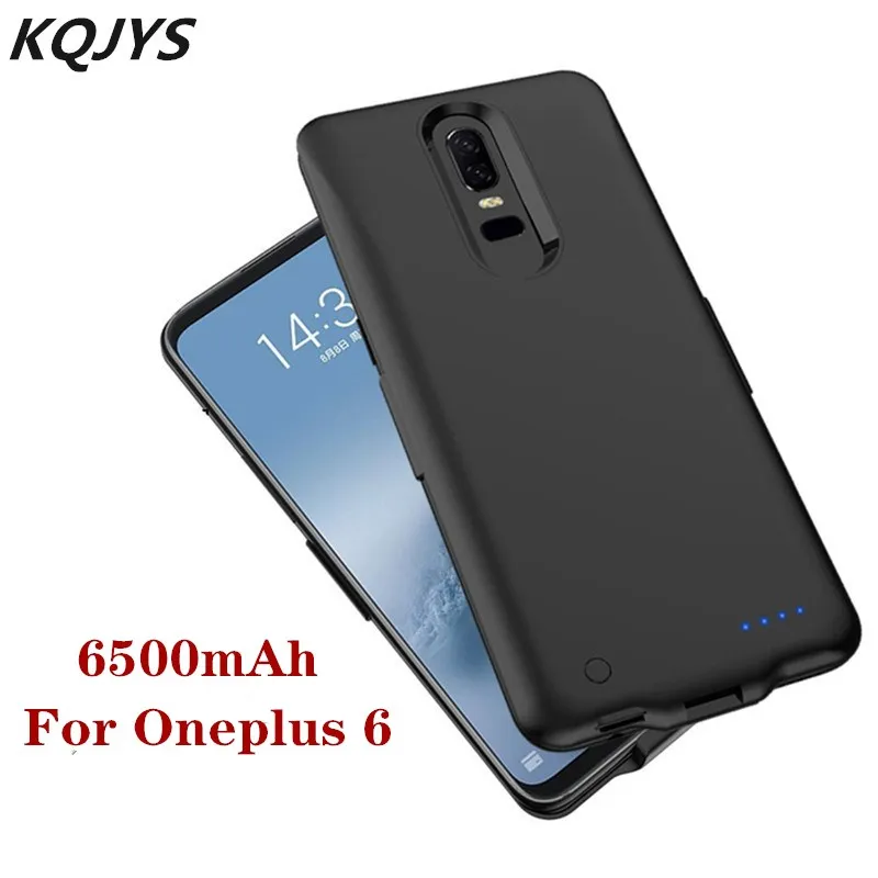 

KQJYS 6500mAh for Oneplus 6 PowerBank Battery Charger Cases Portable Shockproof Battery Charging Case for Oneplus 6 Battery Case
