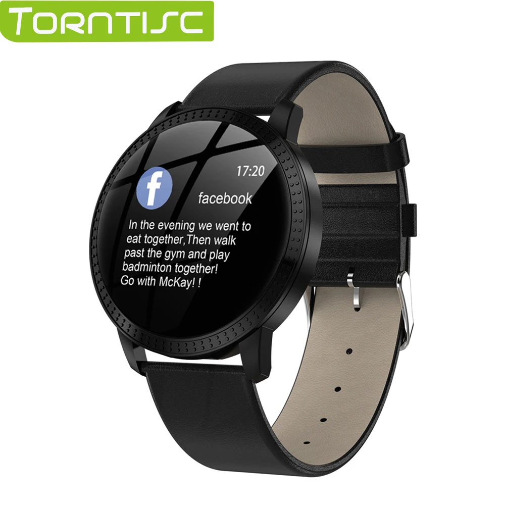 

Torntisc CF18 1.22 Inch Smart Watch Waterproof IP67 Blood Pressure Monitoring Metal Starp Multi Sport Modes for Men Women